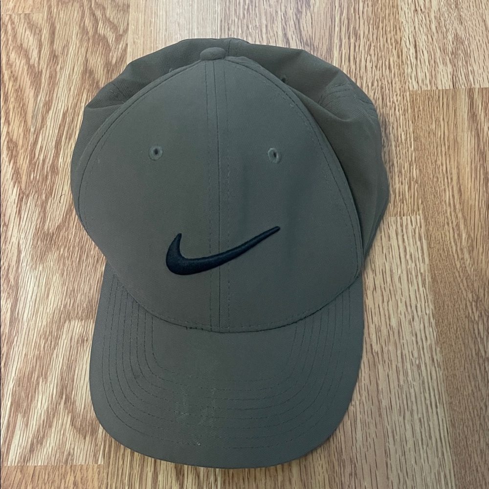 Nike Army Green Hat with Black Logo